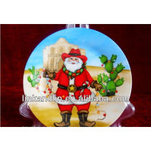 high quality and hot selling ceramic christmas plate